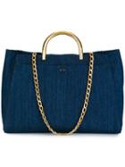 Stella Mccartney 'nina' Denim Tote Bag, Women's, Blue