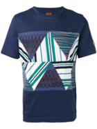 Missoni - Zigzag Print T-shirt - Men - Cotton - Xl, Blue, Cotton