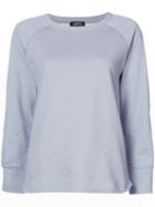 A.p.c. - Longsleeved T-shirt - Women - Cotton - L, Blue, Cotton