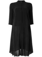 Transit Frayed Hem Shirt Dress - Black