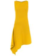 Egrey Ribbed Midi Dress - Yellow