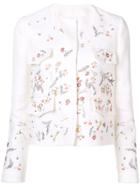 Ermanno Scervino Floral Embellished Jacket - White