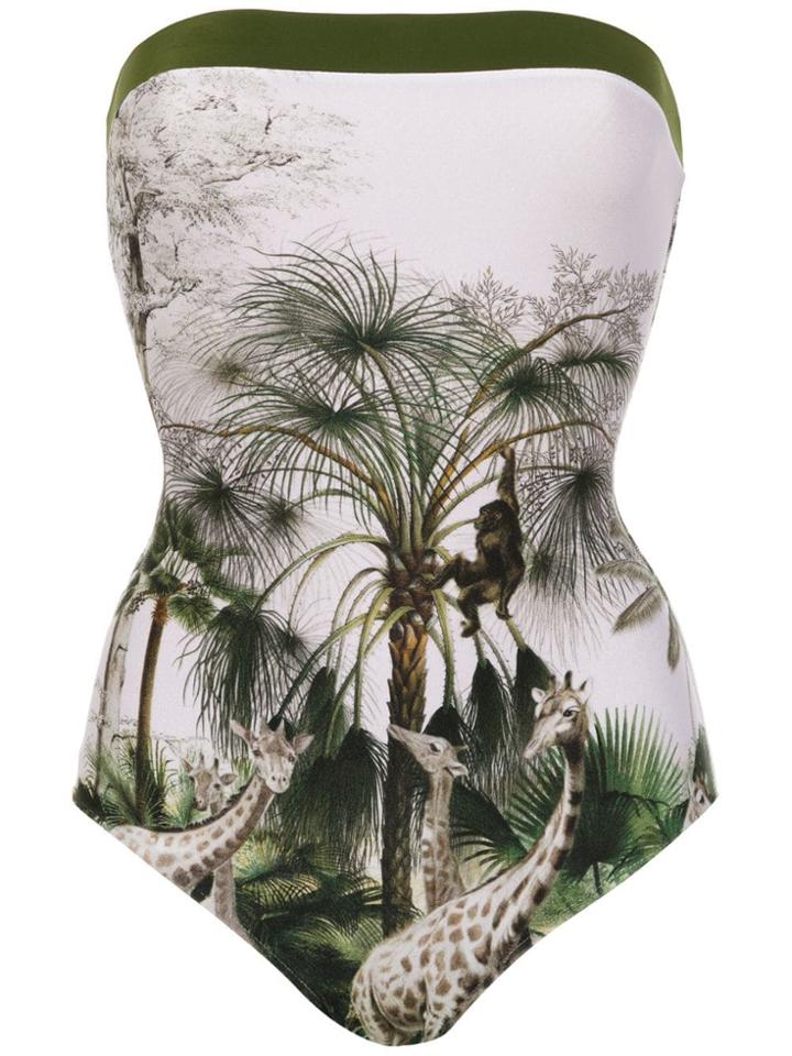 Adriana Degreas Bandeau Swimsuit - White