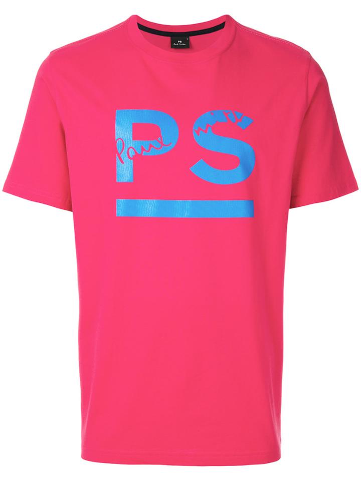 Ps By Paul Smith Logo Print T-shirt - Red
