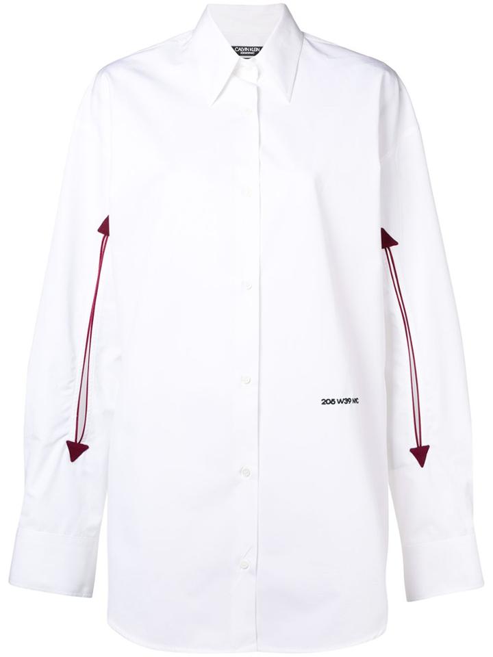 Calvin Klein 205w39nyc Logo Arrow Shirt - White