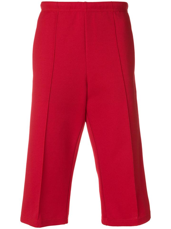 Maison Margiela Cropped Kick Flare Joggers - Red