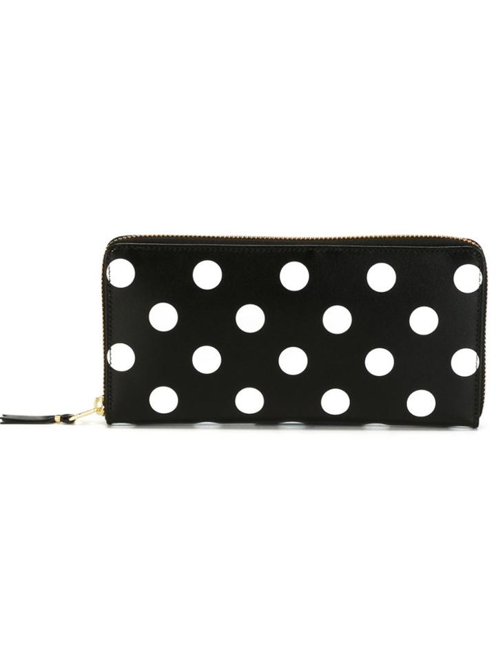 Comme Des Garçons Wallet Polka Dot Continental Wallet - Black