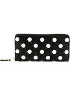 Comme Des Garçons Wallet Polka Dot Continental Wallet - Black
