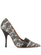 Emporio Armani Printed Pointed-toe Pumps - White
