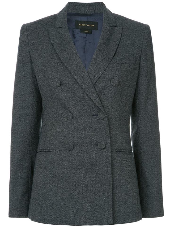 Karen Walker Bronstein Blazer - Blue