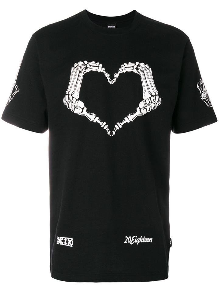Ktz Heart Skeleton T-shirt - Black