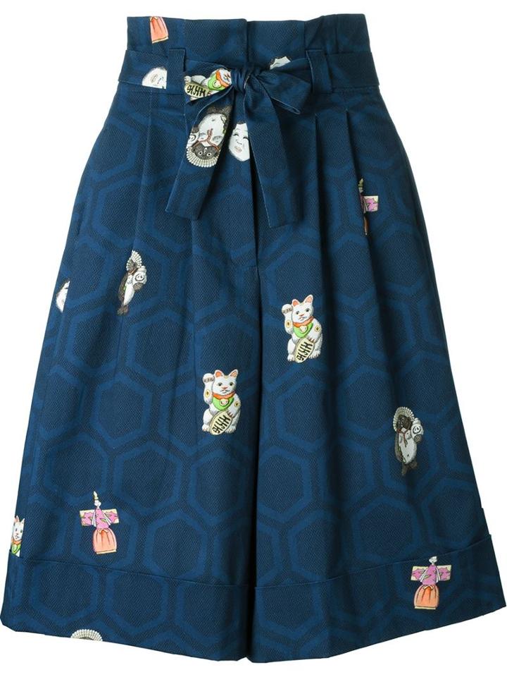 Olympia Le-tan Multi Print Culottes