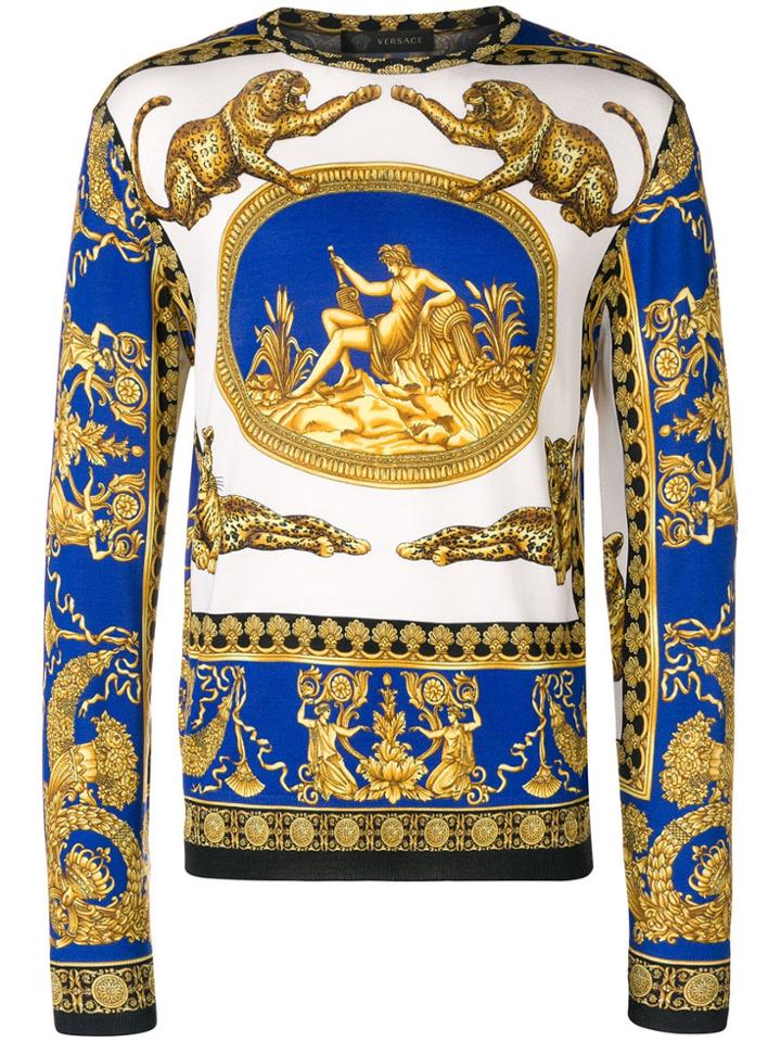 Versace Signature Print Jumper - Multicolour