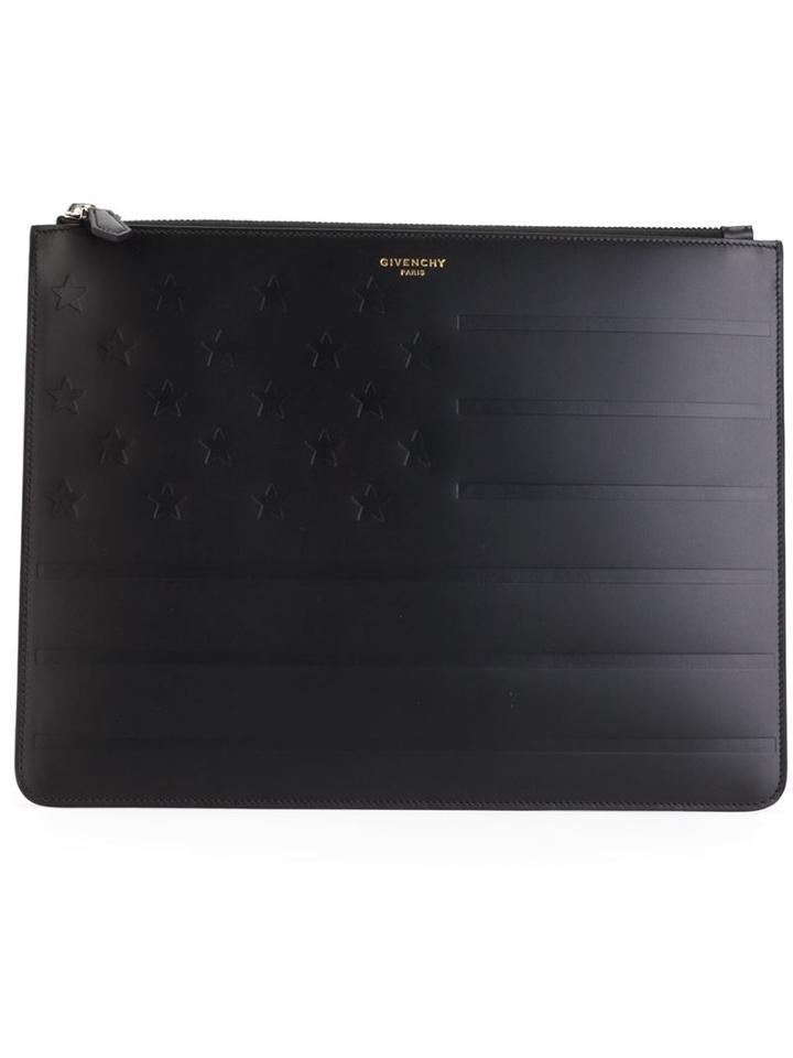 Givenchy 'paris' Clutch, Women's, Black