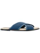Lanvin Crossover Strap Sandals - Blue