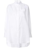 Sonia Rykiel Striped Embroidered Shirt - White