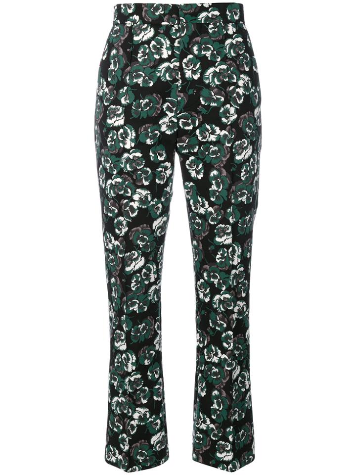 Marni Poetry Flower Printed Trousers - Green
