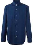 Barba Button Down Shirt, Men's, Size: 44, Blue, Cotton