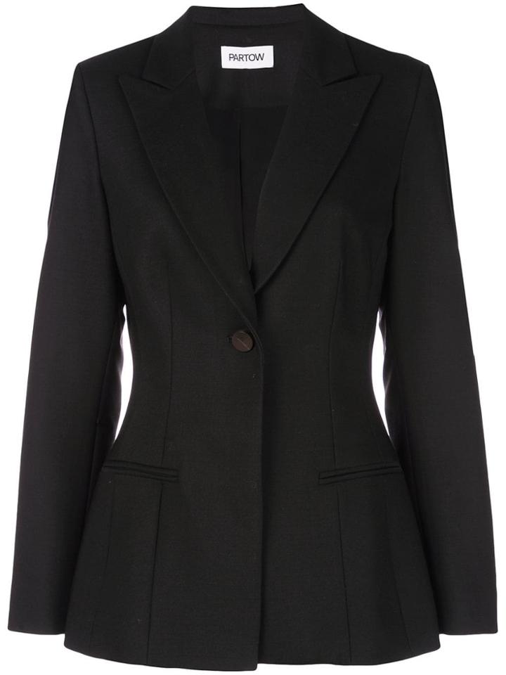 Partow Classic Single-breasted Blazer - Black