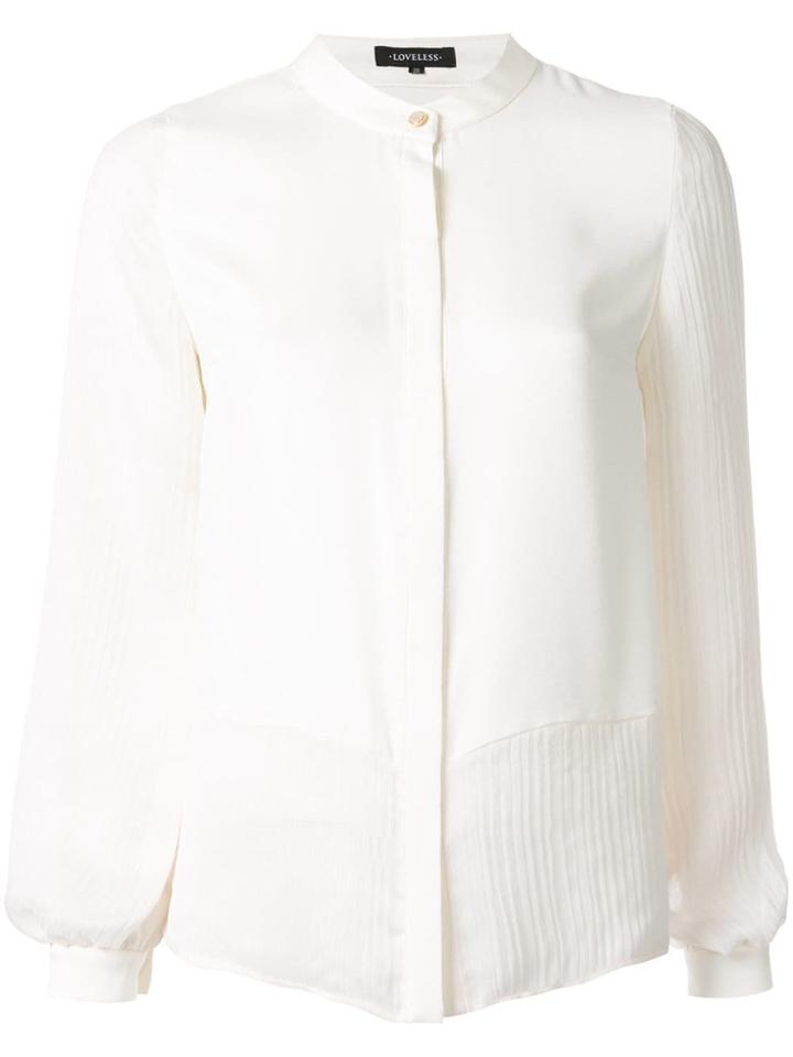 Loveless Mandarin Collar Shirt - White