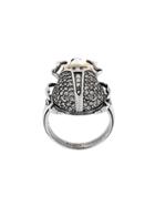 Alexander Mcqueen Beetle Ring - Metallic