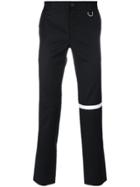Icosae Stripe Detail Skinny Trousers - Black