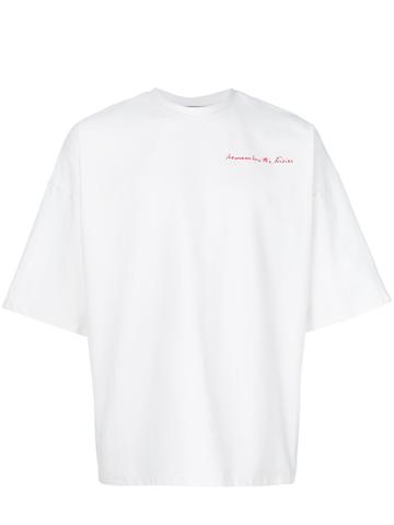 Matthew Adam Dolan Oversized Slogan T-shirt - White