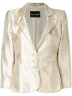 Emporio Armani Vintage Floral-print Metallic Jacket