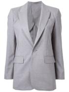 Cityshop Tropical Peaked Lapel Blazer, Women's, Size: 38, Grey, Cupro/wool