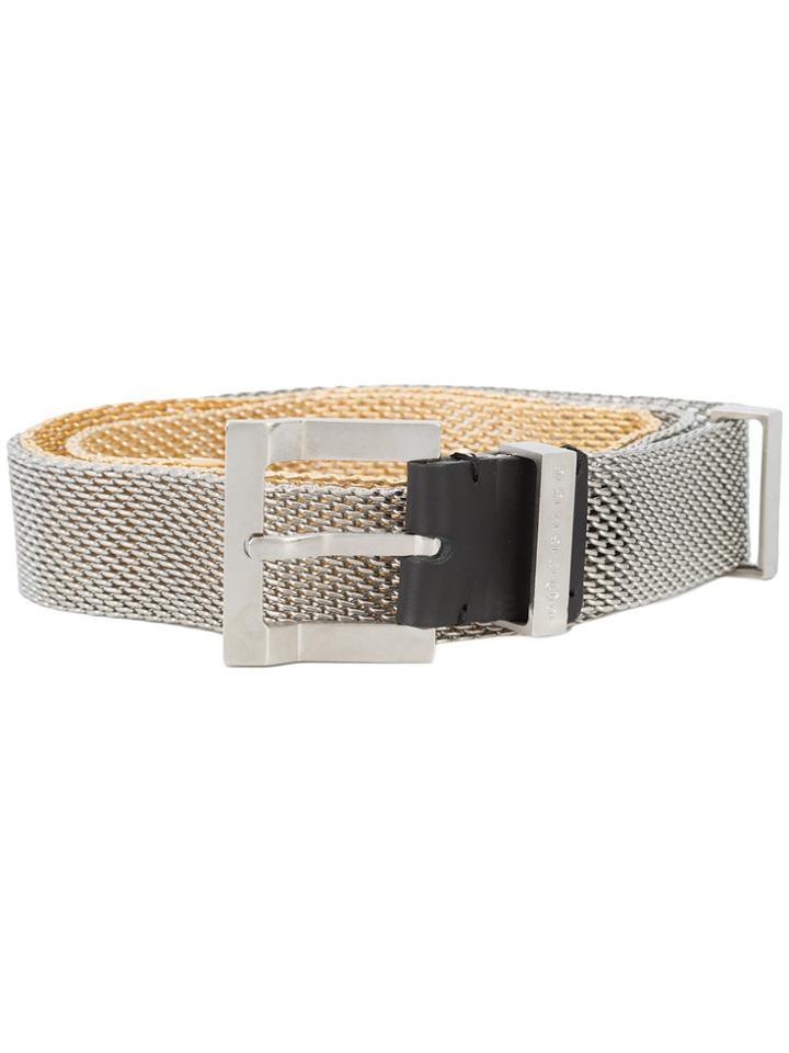 Maison Margiela Mesh Buckled Belt - Grey