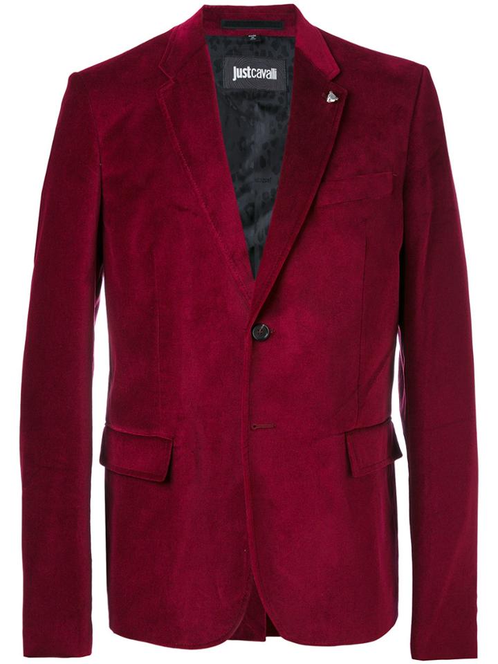 Just Cavalli Button Up Blazer - Red