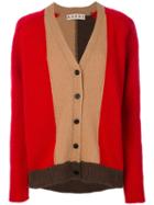 Marni - Colour Block Cardigan - Women - Virgin Wool - 40, Brown, Virgin Wool