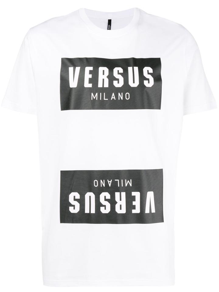 Versus Mirror Reflection Logo T-shirt - White