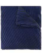 Armani Collezioni Textured Scarf, Women's, Blue, Polyester