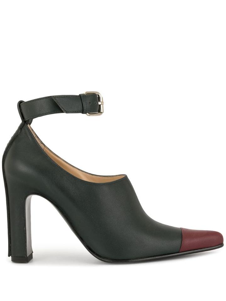 Ports 1961 Contrast Toe Cap Boots - Green