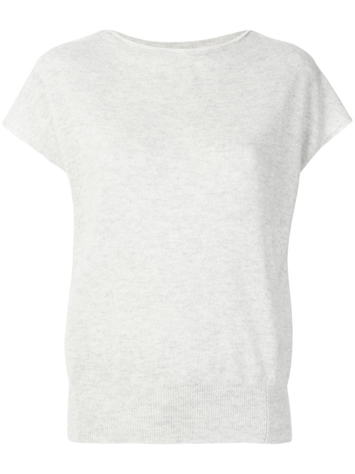 Zanone Short Sleeved Jumper - Nude & Neutrals