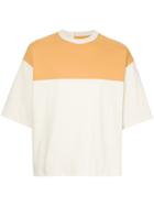 N. Hoolywood Oversized Colour Block T-shirt - Yellow & Orange