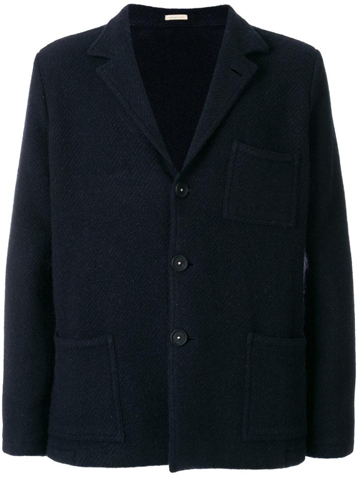 Massimo Alba Single Breasted Coat - Blue