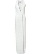 Front Slit Double-breasted Dress - Women - Polyester/polyurethane/spandex/elastane/viscose - 2, White, Polyester/polyurethane/spandex/elastane/viscose, Cushnie Et Ochs