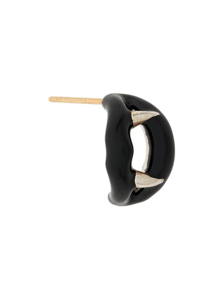 Yohji Yamamoto Thang Earrings - Black