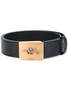 Gucci - Snake Buckle Belt - Women - Calf Leather - 90, Black, Calf Leather