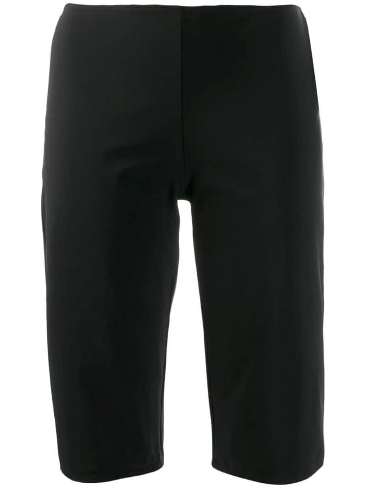 Fendi Pre-owned 1990's Fitted Bermuda Shorts - Black