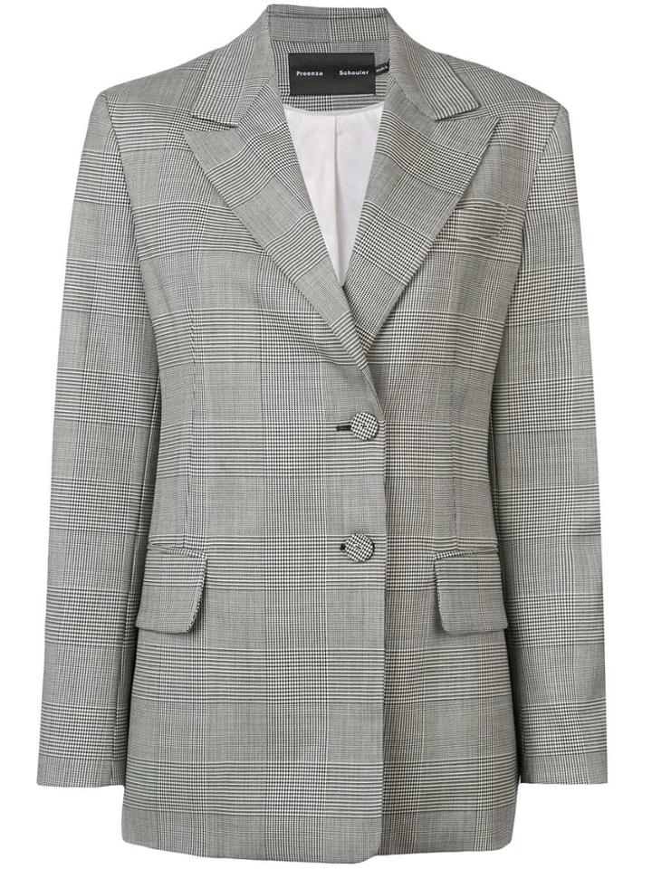 Proenza Schouler Plaid Blazer - Black