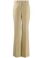 J.lindeberg Checked Wide-leg Trousers - Yellow