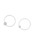 Jil Sander Sphere Hoop Earrings - Metallic