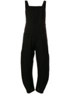 Apuntob Pinstripe Overalls - Black