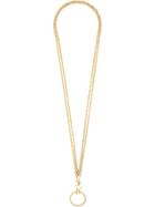 Chanel Pre-owned Circle Pendant Necklace - Gold