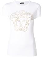 Versace Crystal-embellished Medusa T-shirt - White