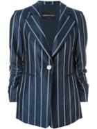 Emporio Armani Single Button Striped Blazer