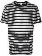 Bassike Striped Short-sleeve T-shirt - Black